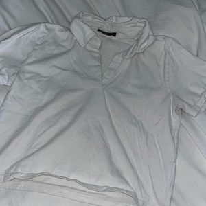 cropped collars shirt